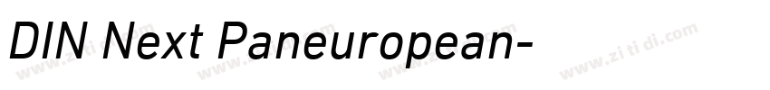 DIN Next Paneuropean字体转换